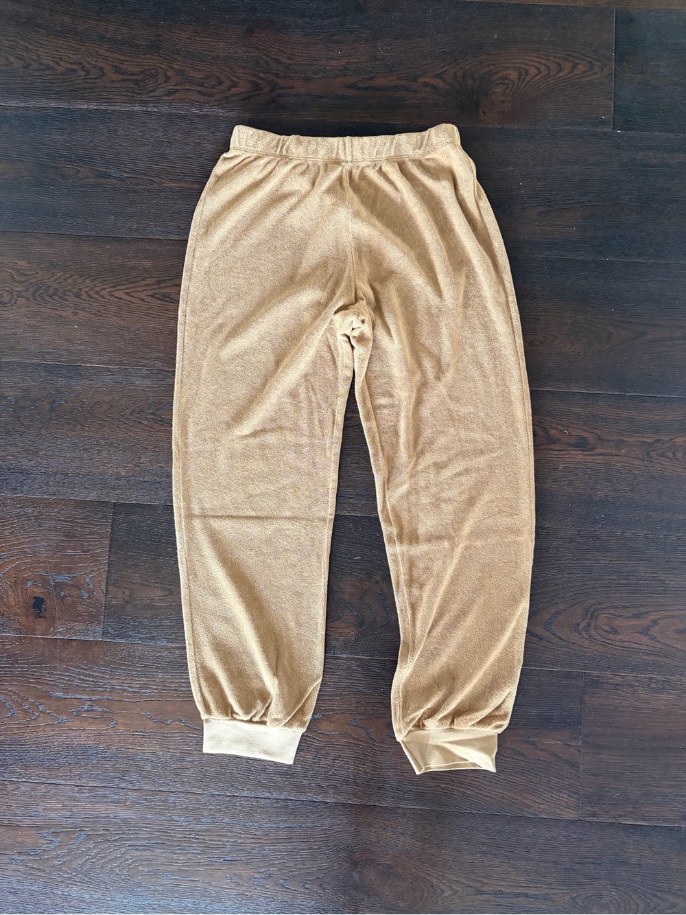 Suzi Kondi Slim Track Pants in Beach Terry Teddy BNWT